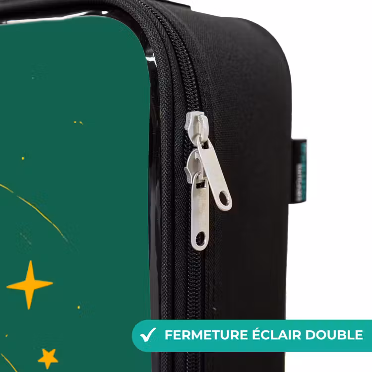 Valise enfant - Dino - Planète - Étoiles - Vert — 6