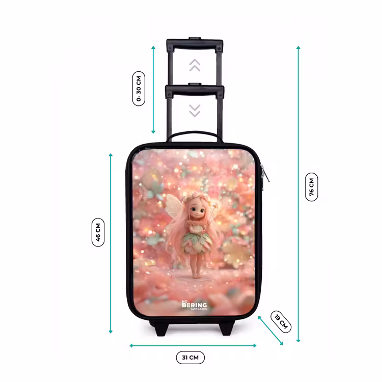 Valise enfant - Fée des fleurs dans un monde de conte de fées rose — 7
