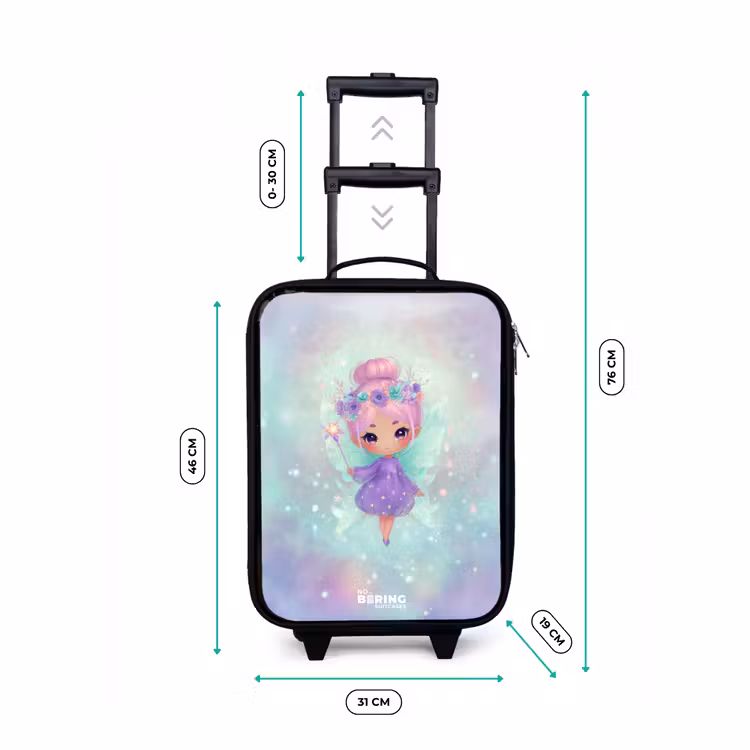Valise enfant - Fée des fleurs en pastel brillant — 7
