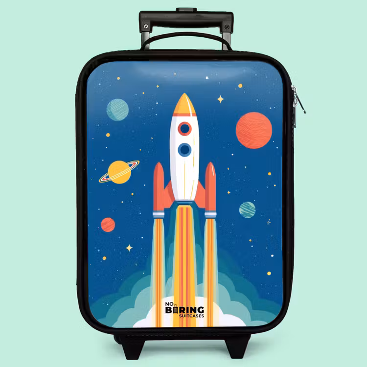 Valise enfant - Fusée - Planète - Étoiles - Multicolore — 3