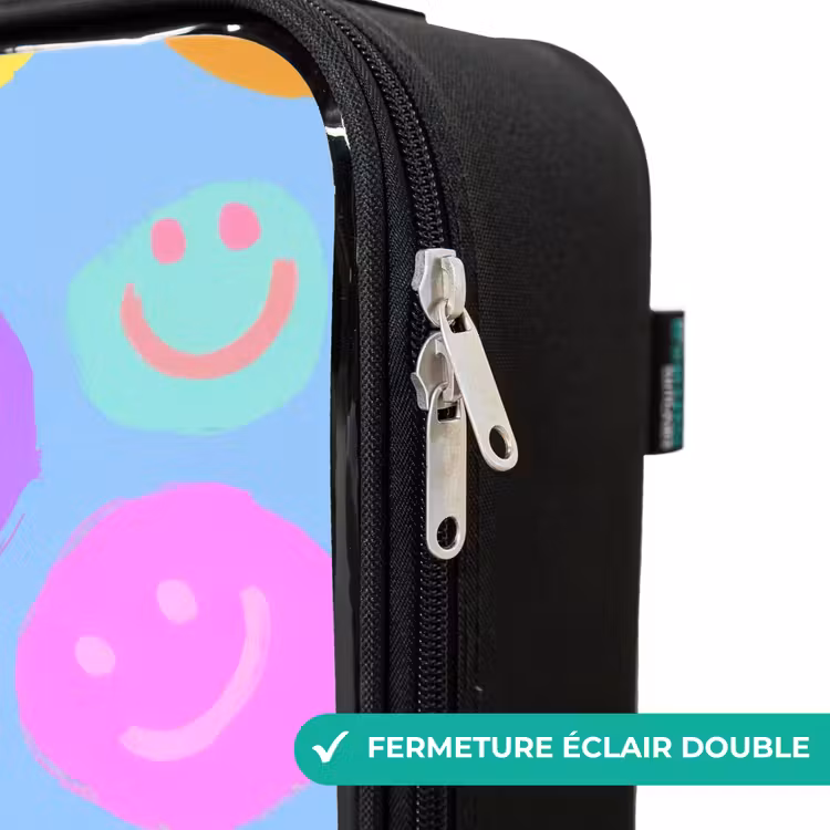Valise enfant - Motif joyeux de smileys — 6