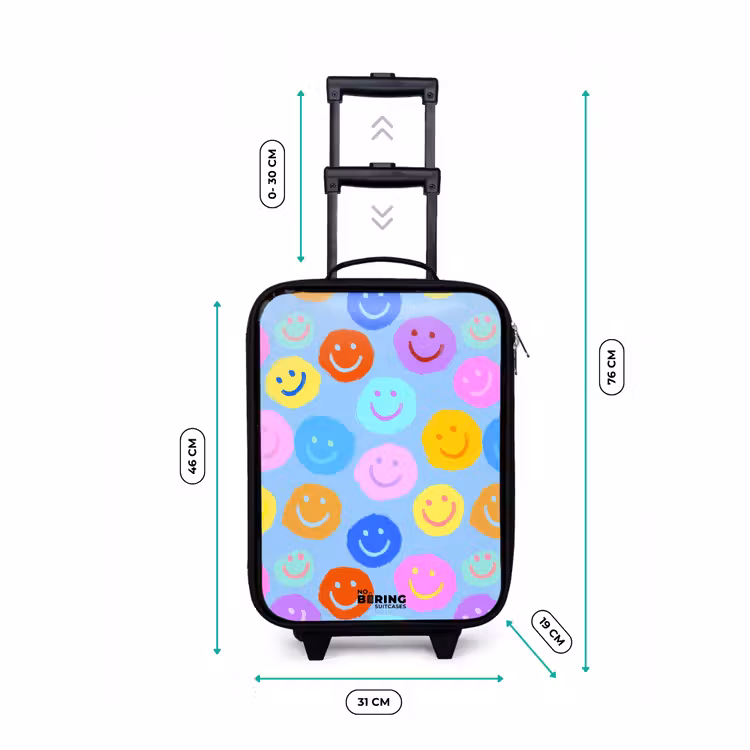 Valise enfant - Motif joyeux de smileys — 7