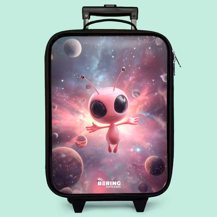 Valise enfant - Alien rose dans une nébuleuse d'étoiles — 3