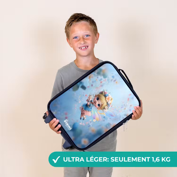 Valise enfant - Fée papillon dans l'air des fleurs — 2