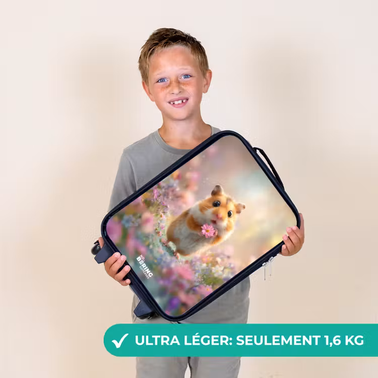 Valise enfant - Hamster - Fleur - Nature - Animal — 2