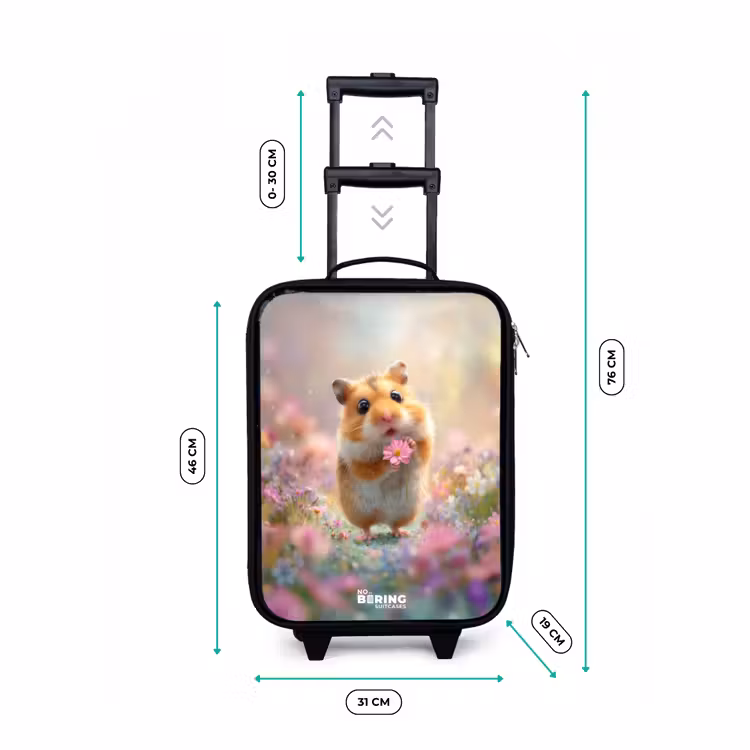Valise enfant - Hamster - Fleur - Nature - Animal — 7