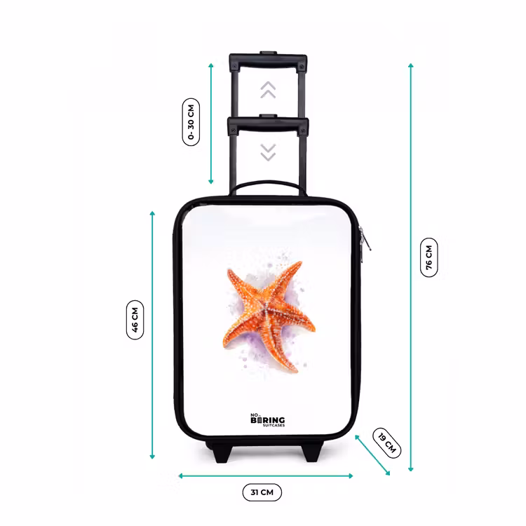 Valise enfant - Illustration de l'étoile de mer orange — 7