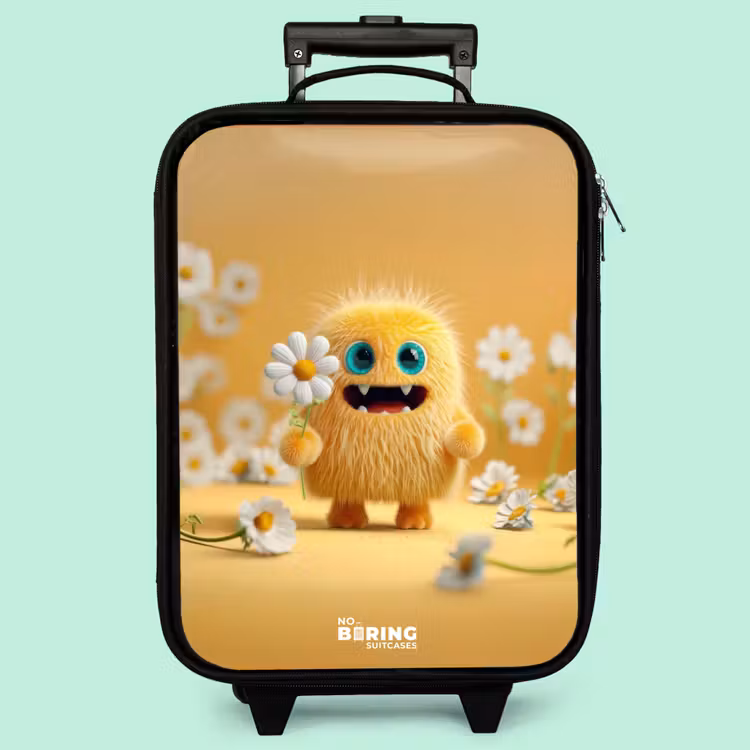 Valise enfant - Monstre - Créature - Fleur - Jaune — 3
