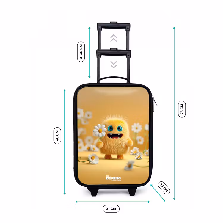 Valise enfant - Monstre - Créature - Fleur - Jaune — 7