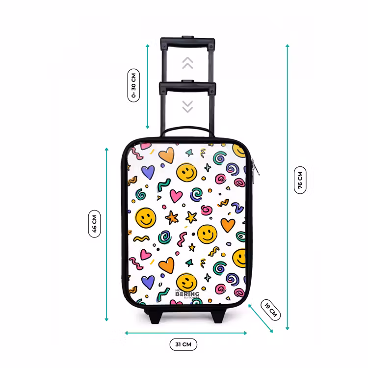 Valise enfant - Smiley - Coeur - Étoile — 7