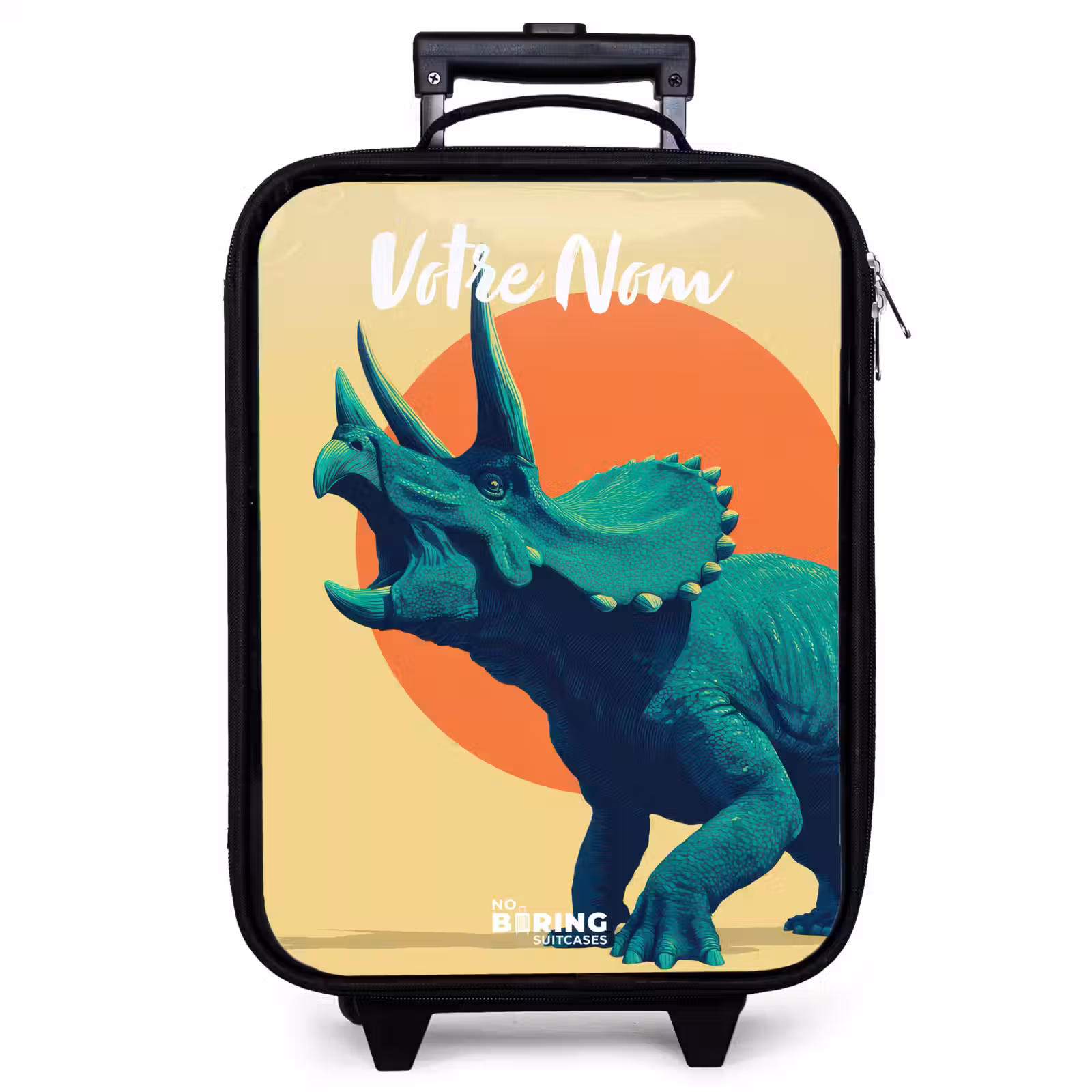 Valise enfant avec nom - Dino - Triceratops - Animal — 1