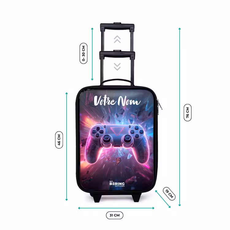 Valise enfant avec nom - Contrôleur - Neon - Jeu — 7
