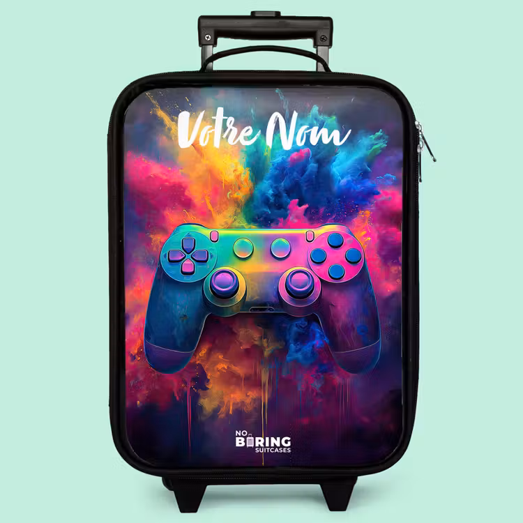 Valise enfant avec nom - Jeu - Contrôleur - Coloré - Explosion — 3