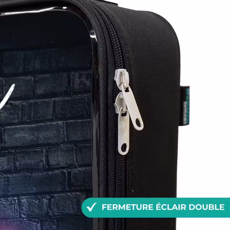 Valise enfant avec nom - Jeu - Néon - Mur — 6