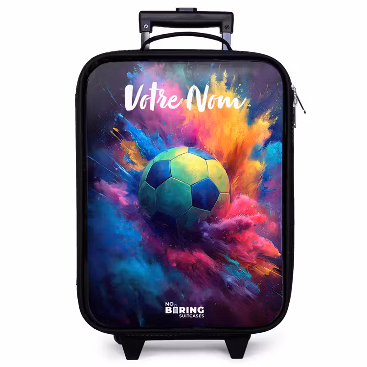 Valise enfant avec nom - Néon - Boule - Colorée — 1