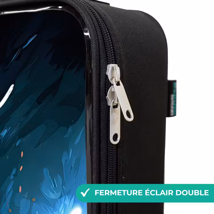 Valise enfant avec nom - Néon - Filet - Football - Coloré — 6