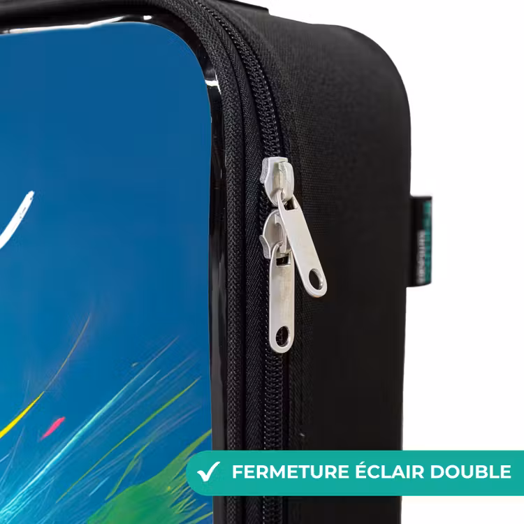 Valise enfant avec nom - Néon - Football - Coup de pied - Coloré — 6
