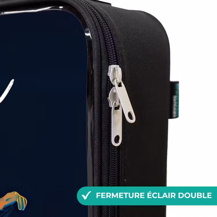 Valise enfant avec nom - Néon - footballeur - coloré — 6
