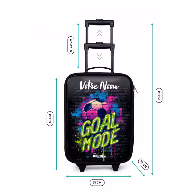 Valise enfant avec nom - Néon - Graffiti - Football - Coloré — 7