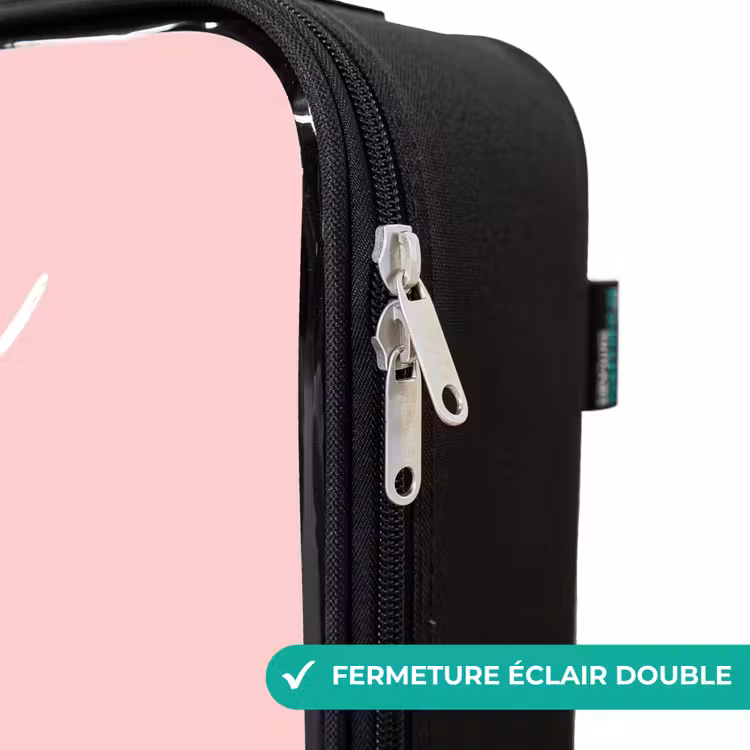Valise enfant avec nom - Sourire - Loutre - Rose - Illustration — 6