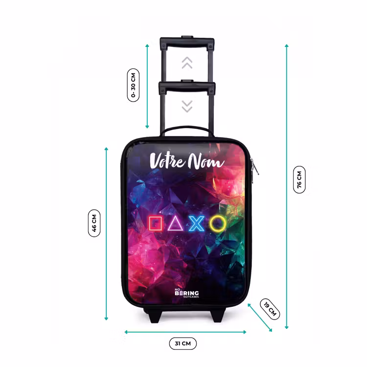 Valise enfant avec nom - Symboles - Jeu - Coloré — 7