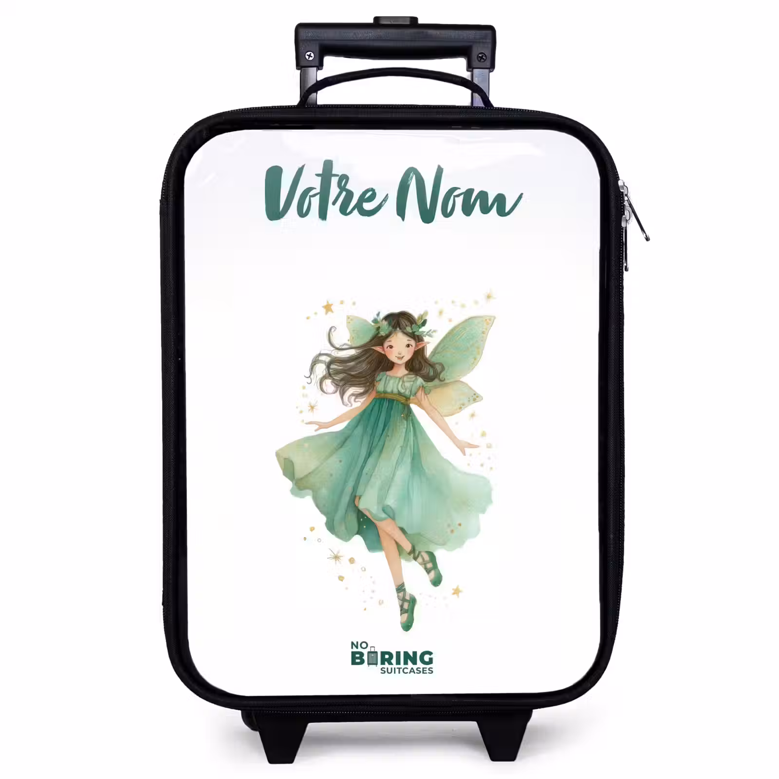 Valise enfant avec nom - Elfe vert flottant — 1