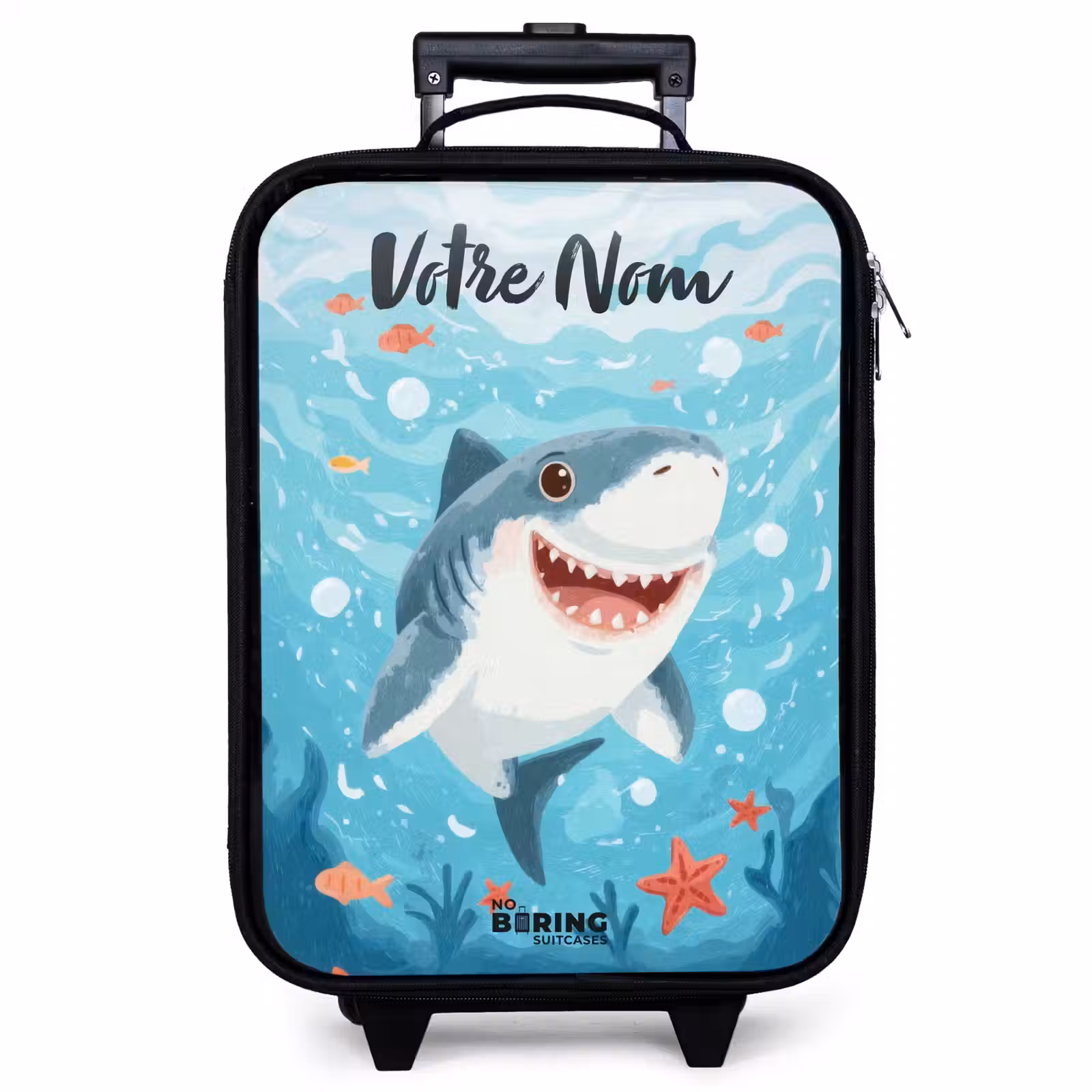 Valise enfant avec nom - Requin - Eau - Mer — 1