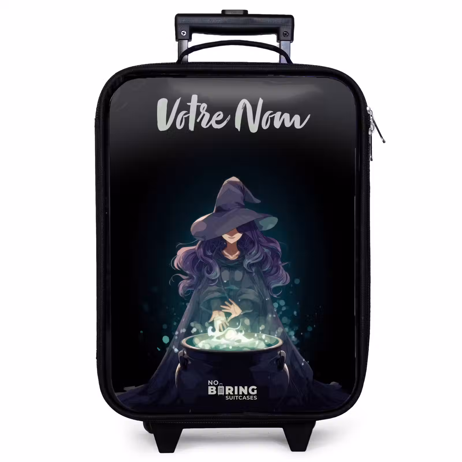 Valise enfant avec nom - Sorcière - Chaudron - Magie — 1