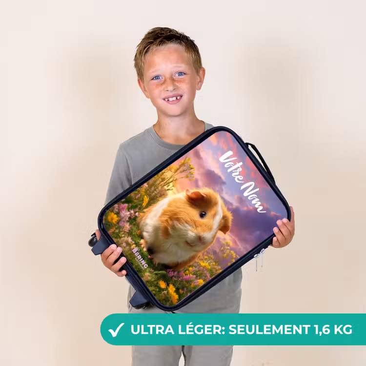 Valise enfant avec nom - Cochon d'Inde - Nature - Animal — 2