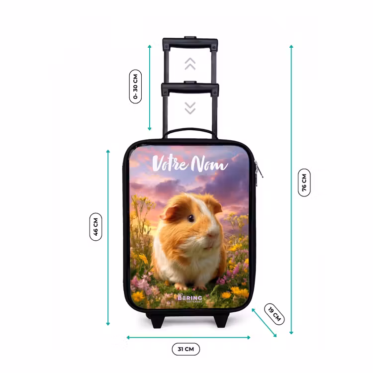 Valise enfant avec nom - Cochon d'Inde - Nature - Animal — 7