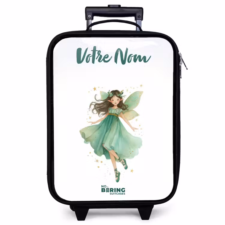 Valise enfant avec nom - Elfe vert flottant — 1