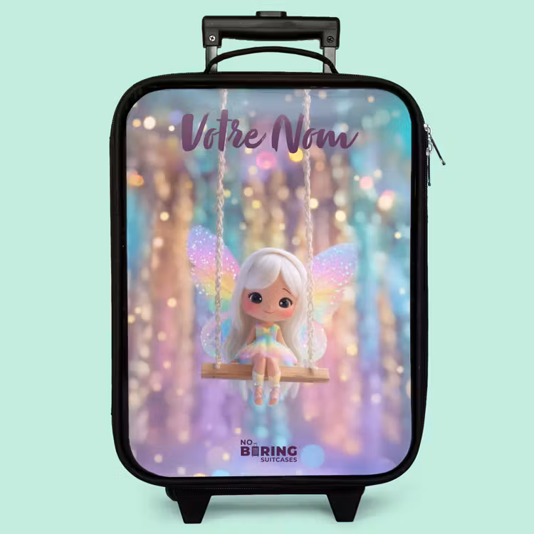 Valise enfant avec nom - Fée - Elfe - Arc-en-ciel — 3