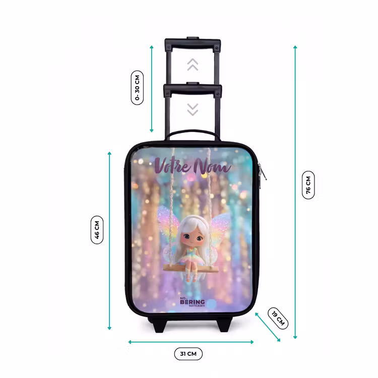 Valise enfant avec nom - Fée - Elfe - Arc-en-ciel — 7