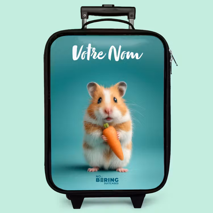 Valise enfant avec nom - Hamster - Carotte - Animal — 3