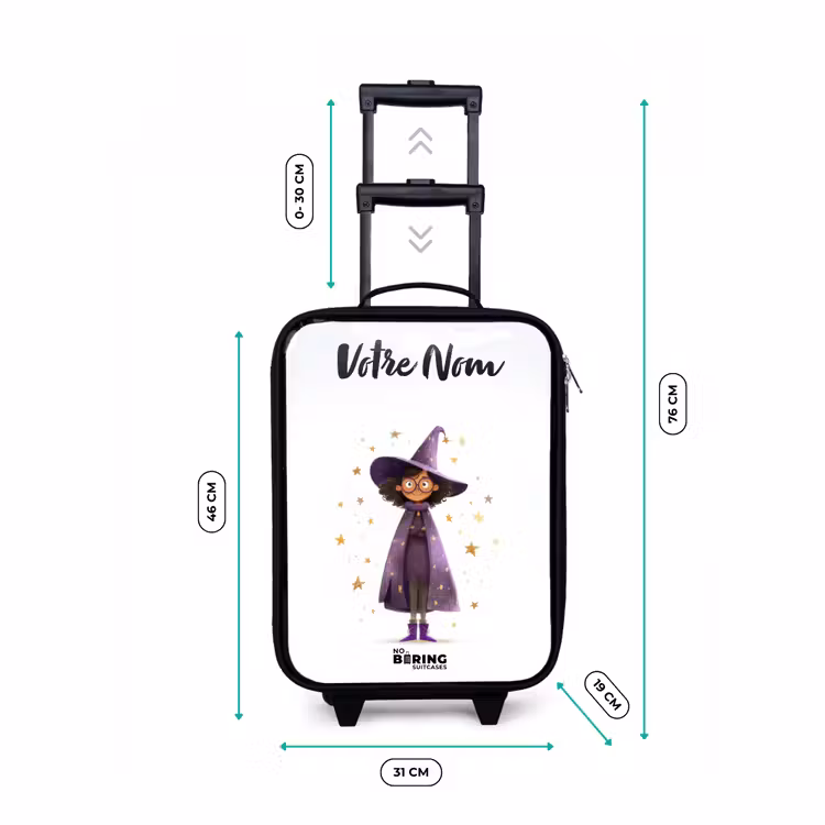 Valise enfant avec nom - La cape violette du sorcier — 7
