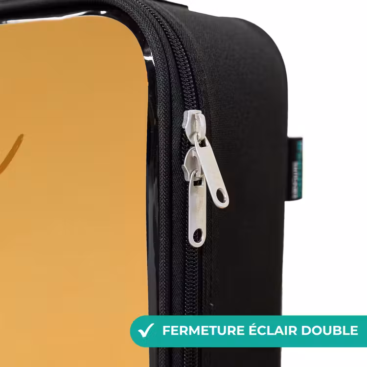 Valise enfant avec nom - Monstre - Créature - Fleur - Jaune — 6