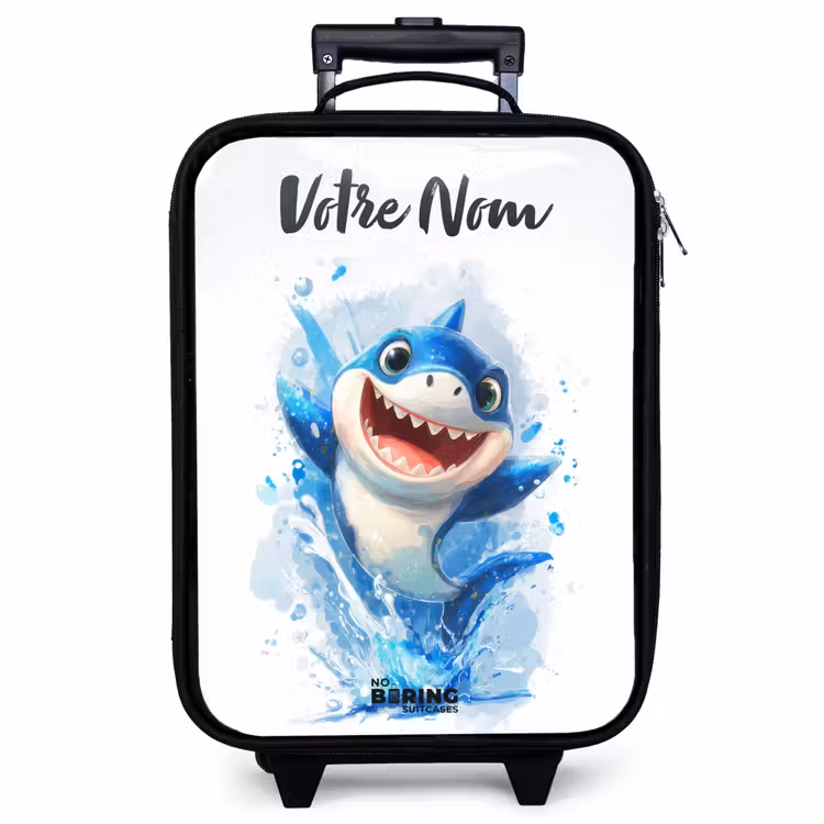Valise enfant avec nom - Requin - Dents - Eau — 1