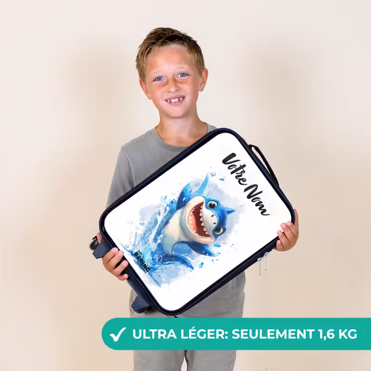 Valise enfant avec nom - Requin - Dents - Eau — 2