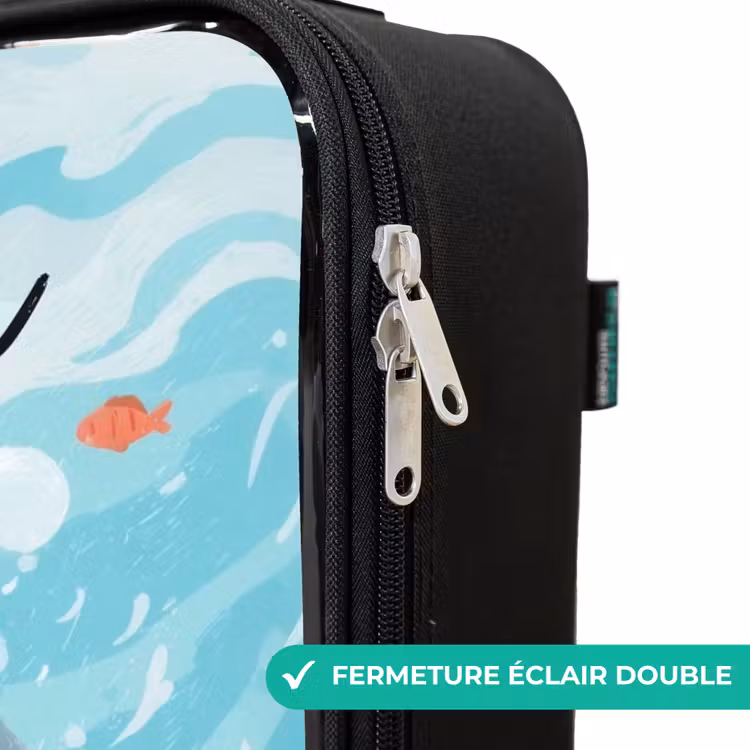 Valise enfant avec nom - Requin - Eau - Mer — 6