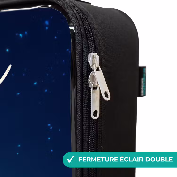 Valise enfant avec nom - Sorcière au clair de lune — 6