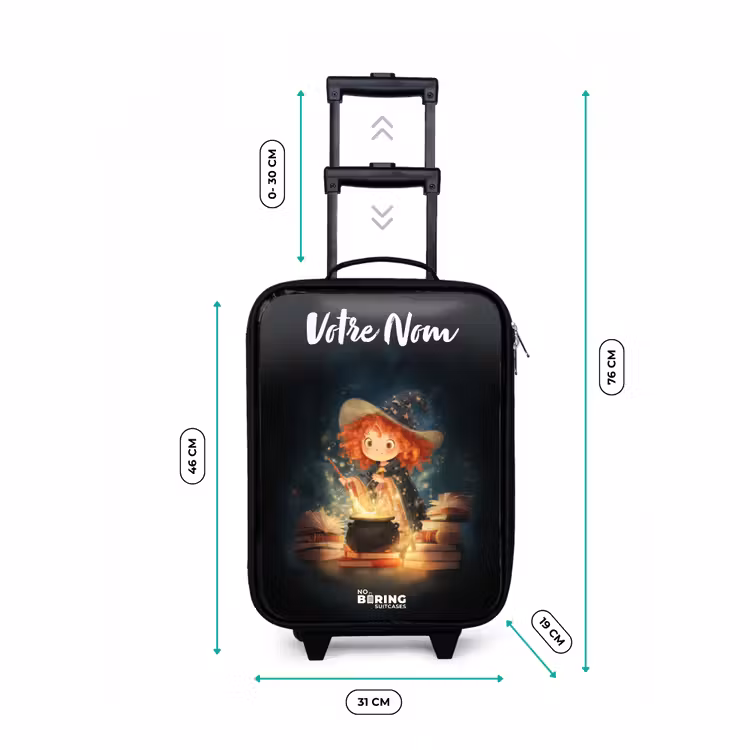 Valise enfant avec nom - Sorcière avec potion étincelante — 7