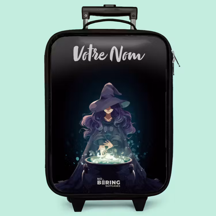 Valise enfant avec nom - Sorcière - Chaudron - Magie — 3