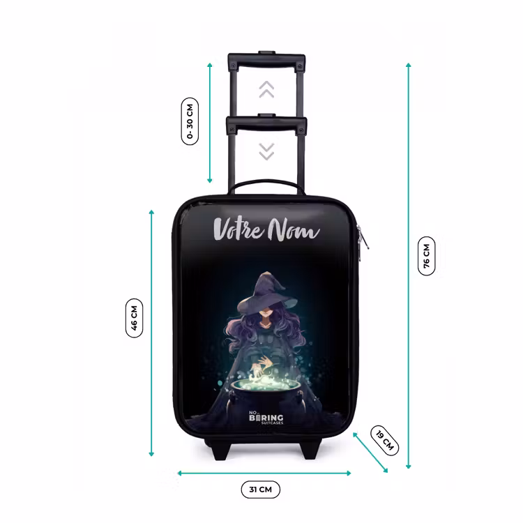 Valise enfant avec nom - Sorcière - Chaudron - Magie — 7