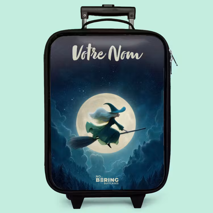 Valise enfant avec nom - Vol de nuit au-dessus de la forêt — 3