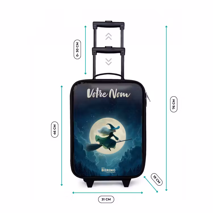 Valise enfant avec nom - Vol de nuit au-dessus de la forêt — 7