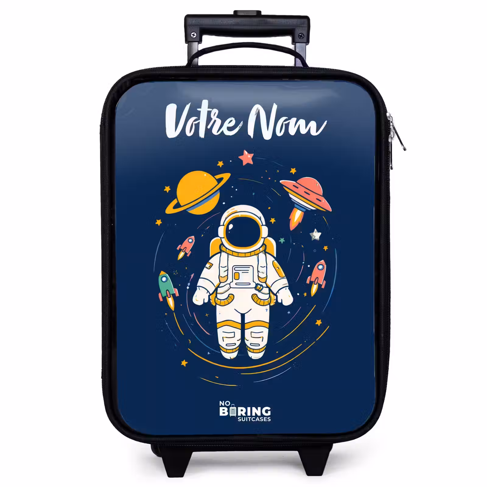 Valise enfant avec nom - Astronaute - Planète - Étoiles - Fusée — 1