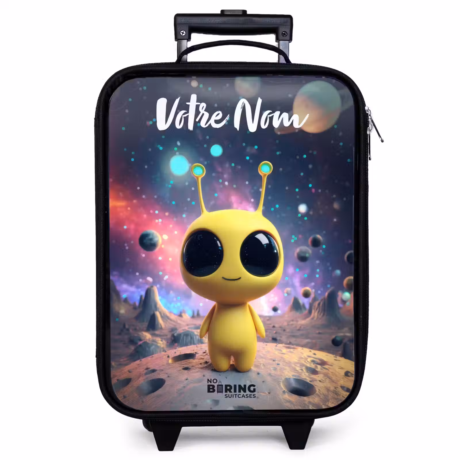 Valise enfant avec nom - Joyeux petit extraterrestre — 1
