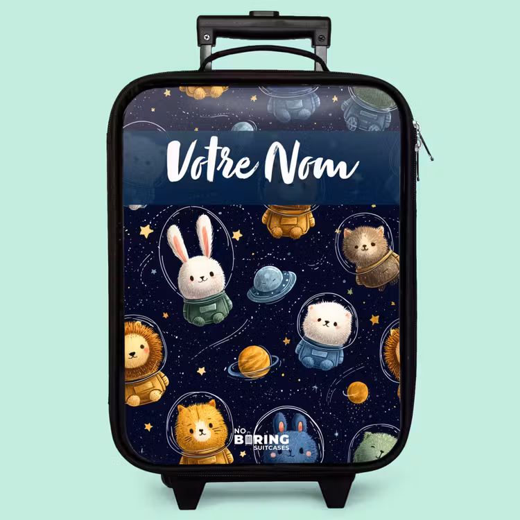 Valise enfant avec nom - Animaux - Astronaute - Planètes - Étoiles — 3