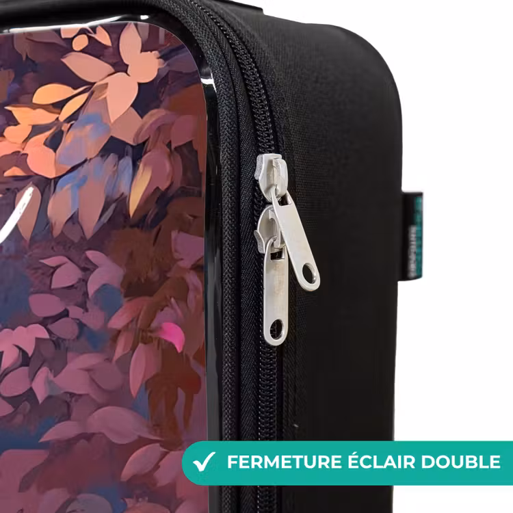Valise enfant avec nom - Cheval - Fleurs - Violet - Papillon — 6