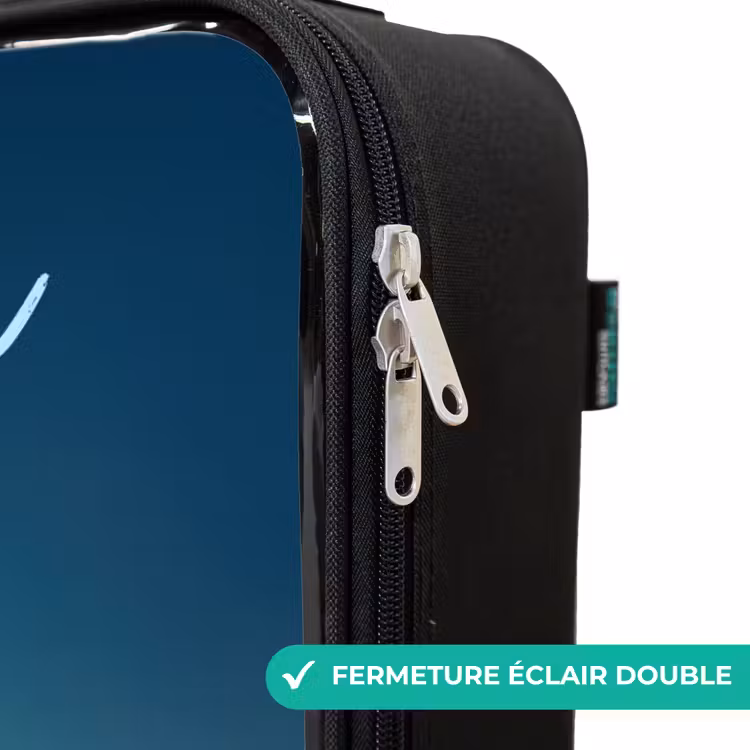 Valise enfant avec nom - Créature rêveuse sur la lune — 6